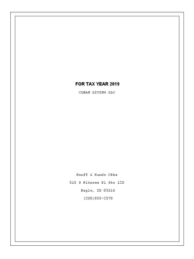 2019 Tax Filing Acknowledgment for LLC | PDF | Finance & Money Management
