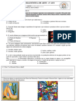 Avaliação 6° Ano Arte 2022