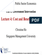 Cost-Benefit Analysis of Public Sector Economics Lecture