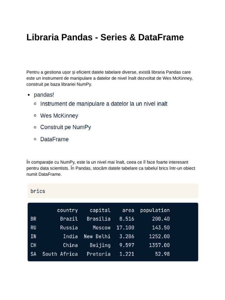 Libraria Pandas | PDF