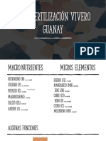 Plan Fertilización Vivero