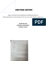 DR Reetika Jain April2020 Week1 Auditing Notes