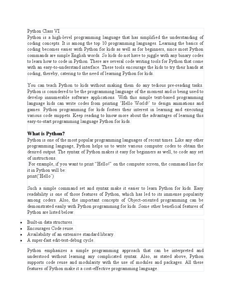 An Introduction to Python Programming for Kids: Simplifying Coding ...