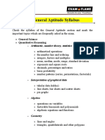 CSIR NET General Aptitude Syllabus