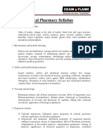 GPAT Physical Pharmacy Syllabus
