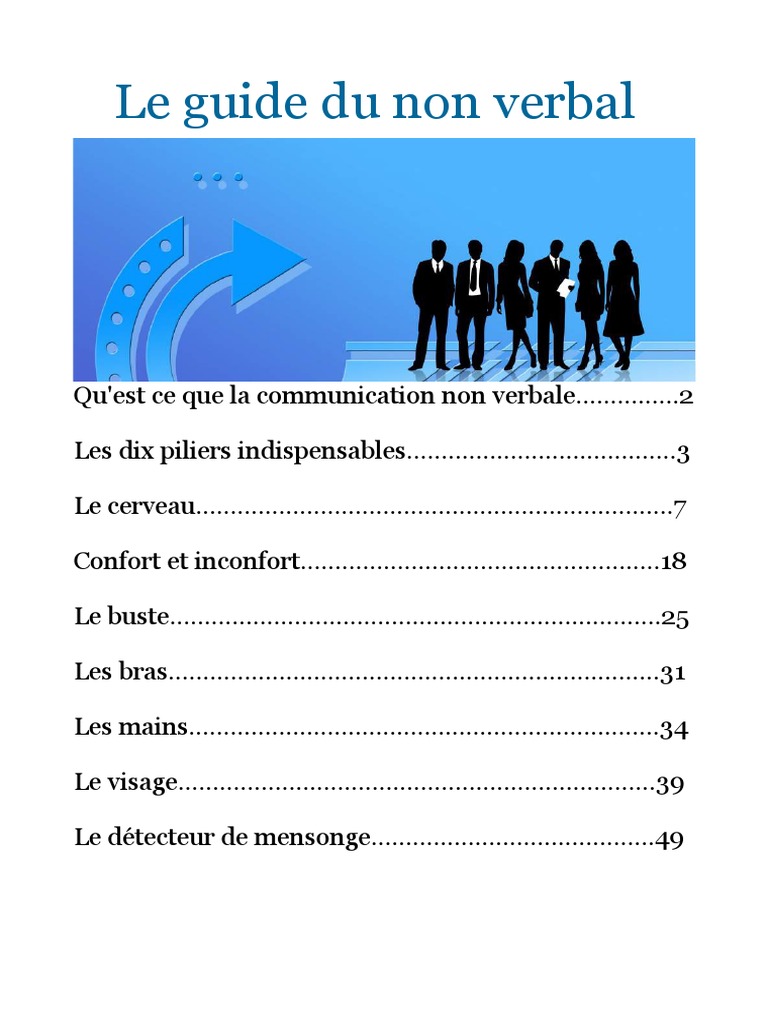 Guide complet sur la communication non verbale | PDF | Communication ...
