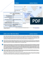 SIERRA LEONE WESTERN URBAN DISTRICT PROFILE