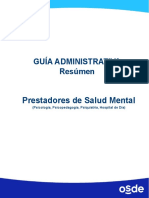 Guía Administrativa (Resumen) Prestadores Salud Mental