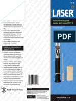 Refractómetro para líquido de frenos DOT 4 (instrucciones de uso