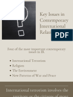 Key Issues in Contemporary International Relations