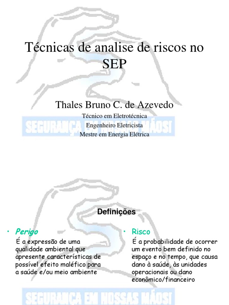 006 - Tecnicas de Analise de Riscos No SEP | PDF | Eletricista