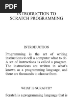 Introduction To Scratch Programming