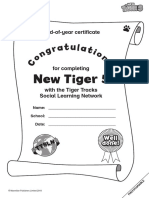 NewTiger5 Certificate