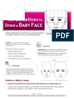 Use Guidelines To Draw A Baby Face