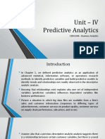 Predictive Analytics Models