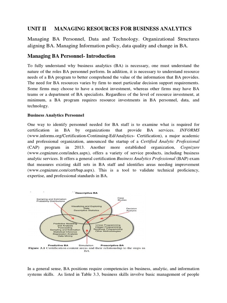 Ba Unit 2 Notes | PDF | Career & Growth