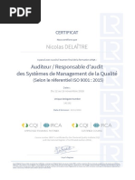 Certifications Nicolas