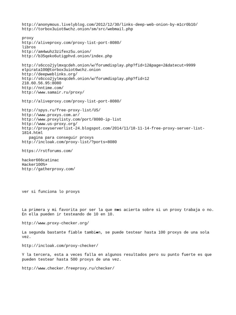 Ver si los proxys funcionan pdf