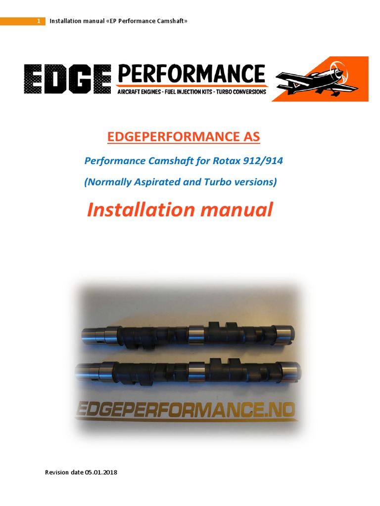 EP Camshaft Installation Manual Rev1.0 PDF Manual Transmission Gear