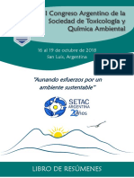 Libro de Resúmenes Congreso SETAC Argentina 2018 San Luis