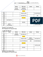 Horario de Contingencia Segundo Momento