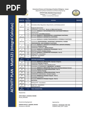 Activity Plan