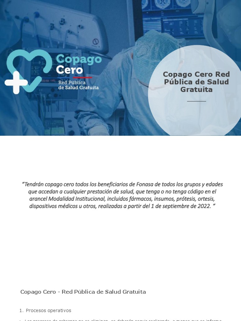 Copago Cero Información Por Tematica | PDF | Hospital | Tecnología de ...