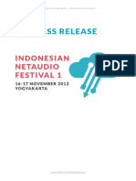 Press Release - Indonesian Netaudio Festival 1 2012