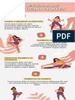 Infografía Sobre Pilates y Ejercicio Físico Salud y Ejercicio Físico Rosa y Tonos Pastel