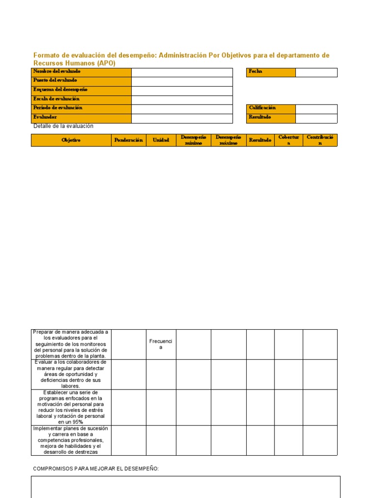 Formatos de metodos de evaluacion apo competencias pdf gesti n de