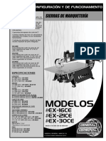 Modelos Sierras de Marquetería Manual de Configuración y de Funcionamiento