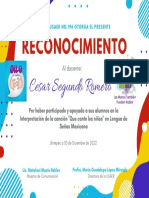 Certificado HorizontalDiploma Moderno de Graduación Colorido