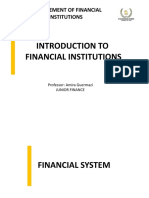 Chap I Introduction To Financial Institutions
