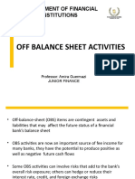 Chap III Off Balance Sheet Activities