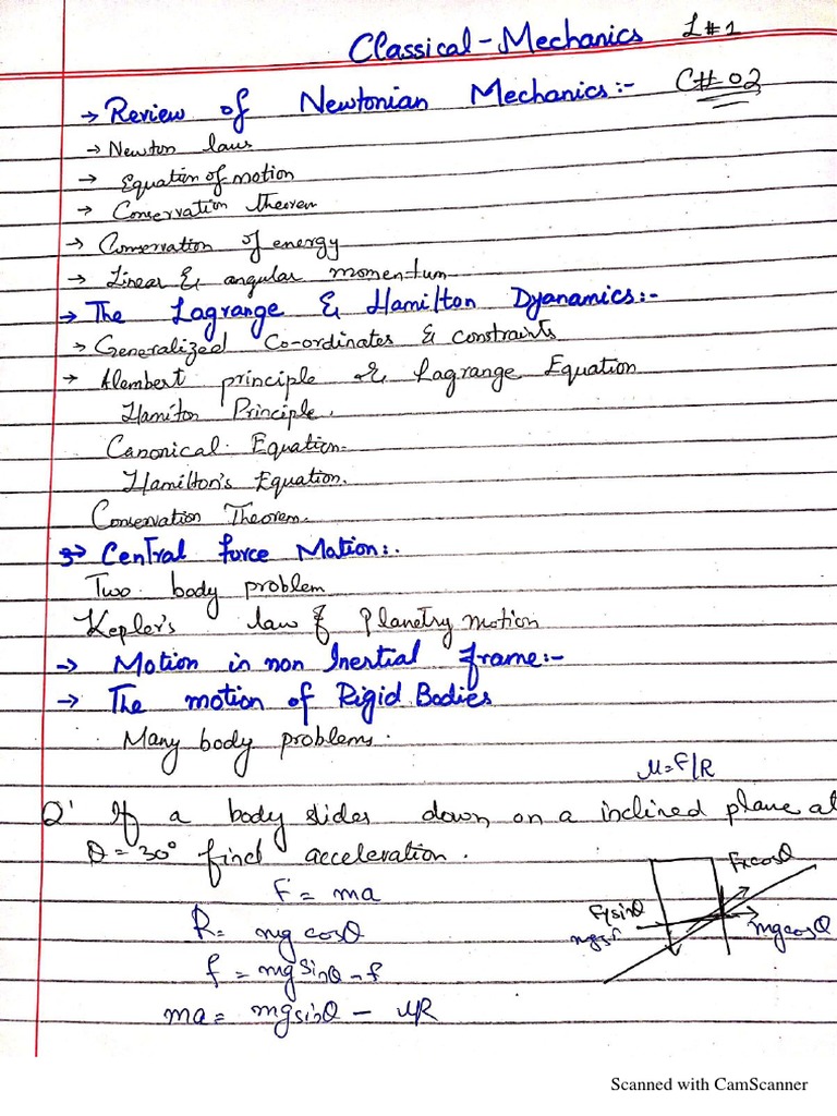 Classical Mechanics | PDF