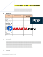PLAN TUTORIAL DE AULA 2023 SUGERIDO AMAUTA - Perú