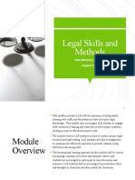 Week 1 - Module Introduction (Legal Skills Methods)
