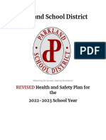 Health and Safety Plan Summary 2022-2023 Revision #1