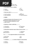 Database Concept - Multiple Choice