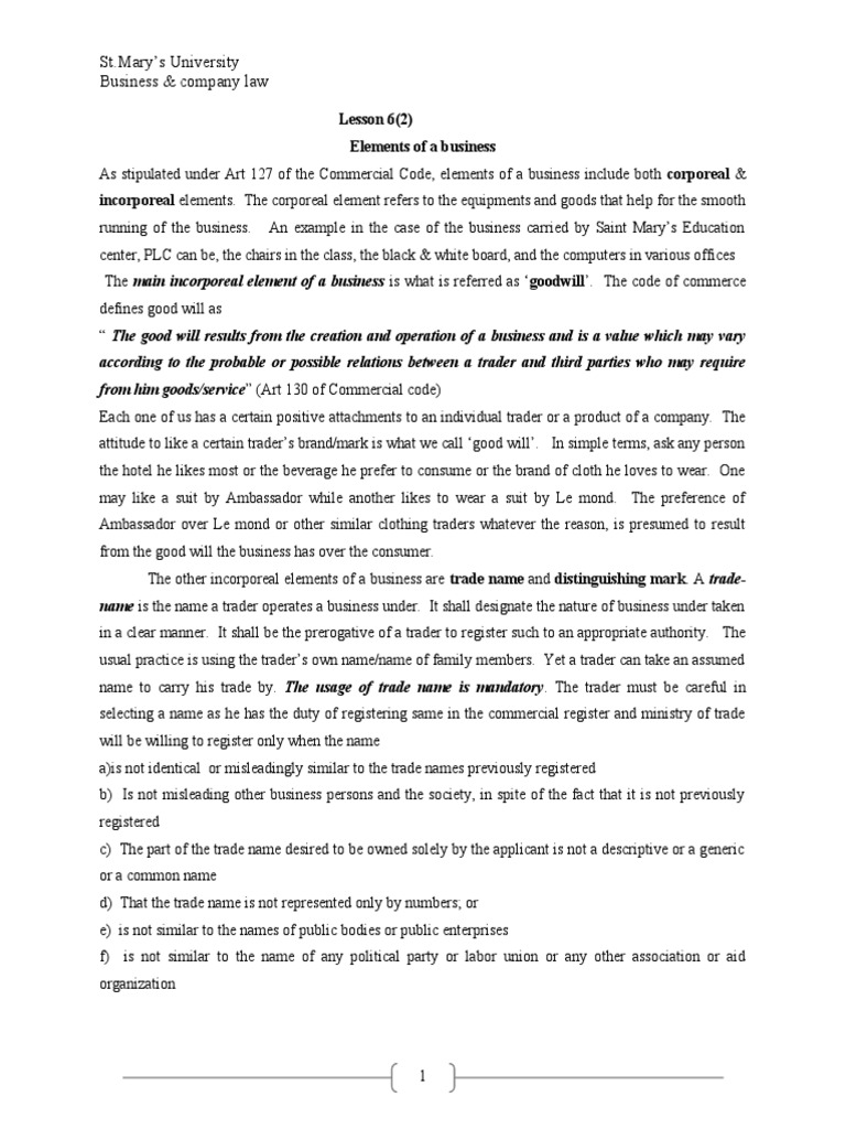 Lesson 6 2 st pdf trademark trade name