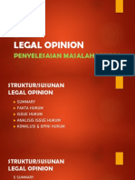 SS #7 Legal Opinion - Penyelesaian Masalah Hukum