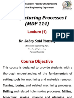 01) Manufacturing Processes 1