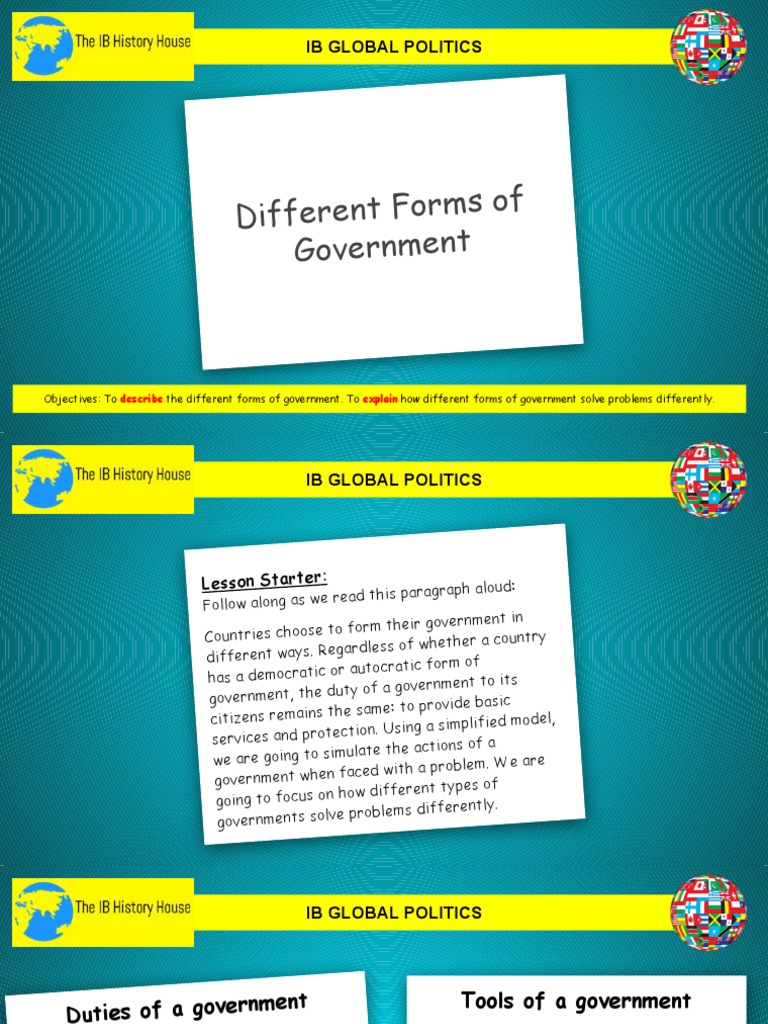 Forms Of Government With Examples