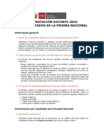 Preguntas Frecuentes de Contratacion Por Resultados de La Pun 2023