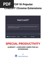 TOP 10 Popular Chrome Add Ons ChatGPT