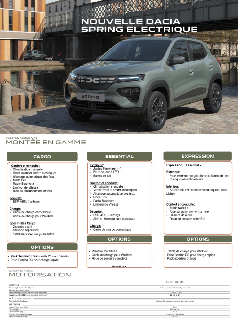 Dacia Spring Preisliste Pdf