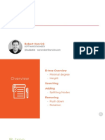 B-tree structure overview for data storage