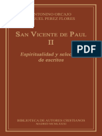 San Vicente de Paul Espiritualidad y Seleccion de Escritos