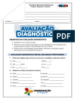 Diagnóstico de Língua Portuguesa