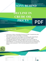 Reasons Behind Decline in Crude Oil Prices
